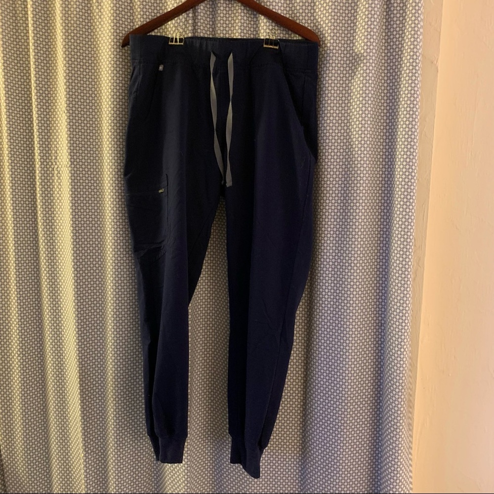 EUC Figs Navy Blue Zamora Jogger Scrub Pants
